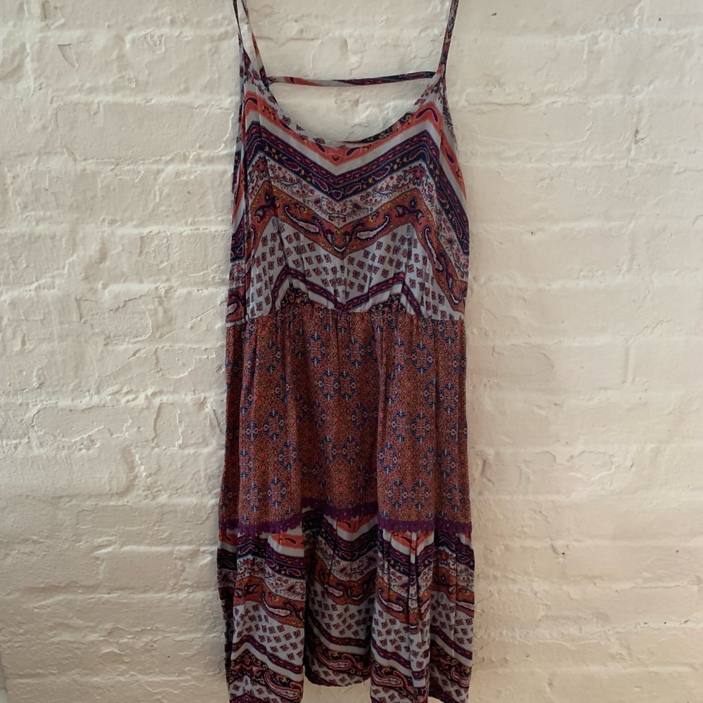 Tribal Print Spaghetti Strap Dress